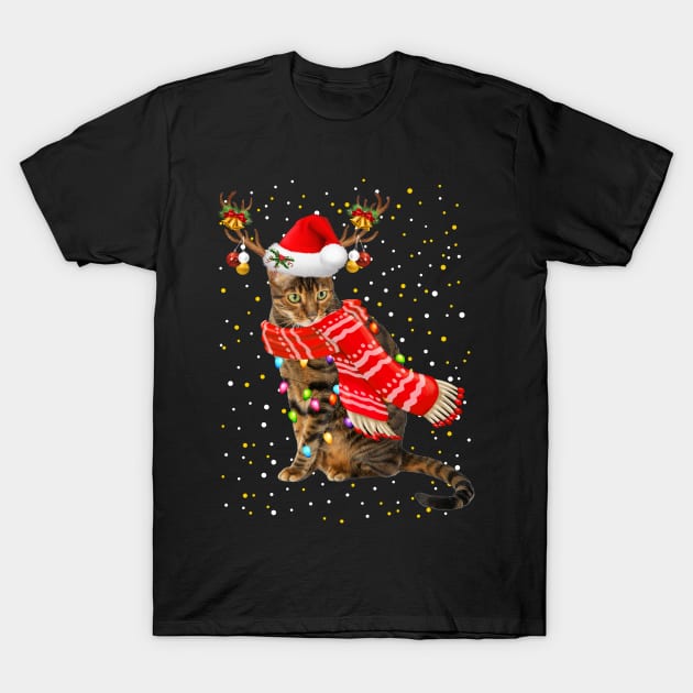 Toyger Cat Christmas T-Shirt by Bushf